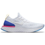 Epic React Flyknit white running shoe