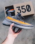 YEEZY BOOST SPLY350 V2 GREY/ORANGE RUNNING SHOES